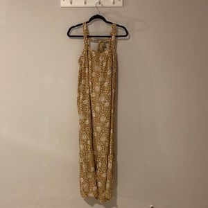 Maxi Mustard Print Dress